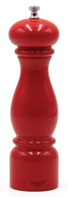 Productafbeelding van Bisetti 6250LRL pepermolen, beukenwood, 22 cm, rood