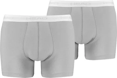 Produktbild von HEAD - Boxershorts Herren Basic Unterhose Boxer - 2er Pack, grau, Größen:XL