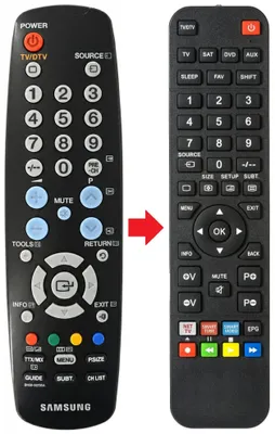 Produktbild von Fernbedienung passend für SAMSUNG LE22A556A1D