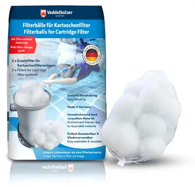 Produktbild von Filterbälle als Ersatz für Kartuschenfilter - Schwimmbad und Spa - 2 Stück