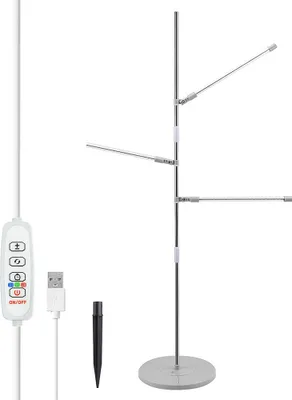 Obrázek produktu pro Rostlinná lampa LED plné spektrum výškově nastavitelné rostlinné světlo se základnou časovač 10 jasů 3 režimy světla nastavitelná flexibilní trubice Grow Light