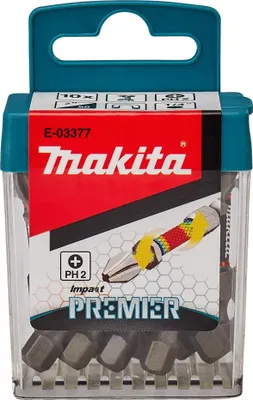Zdjęcie produktu dla Makita Końcówka Wkrętakowa Ph2-50Mm 10Szt. Impact Premier