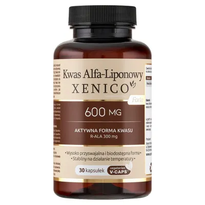 Produktbild von XENICO Alpha-Liponsäure Forte 600 mg R-ALA S-ALA 30 Kapseln