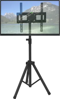 Obrázok produktu pre Techly Stand - Univerzálny stojan - pre TV - plast, oceľ - čierny - veľkosť obrazovky: 43-152 cm (17"-60")