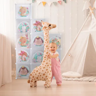 Produktbild von Kinderschrank - 2 Stangen - 145 x 110 x 37 cm - Modular - Aufbewahrungsschrank Kinderzimmer