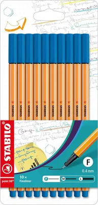 Immagine prodotto di Fineliner - STABILO punta 88 - confezione da 10 - blu