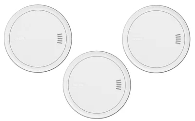 Produktbild von ABUS Rauchmelder PREFIRA SLIM - mit 10-Jahres-Batterie - 3er Set