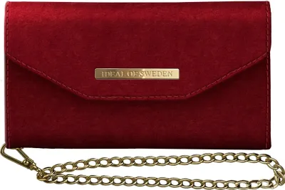 Produktbild von IDEAL OF SWEDEN für Apple iPhone X / XS 5,8" Mayfair Clutch Velvet Samt Schutzhülle Red