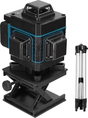 Obrázek produktu pro Multifunkční 16řádkový laserový nivelační přístroj se samonivelací 3°, s výškově nastavitelným stativovým stojanem 1,2 m a samolepkou