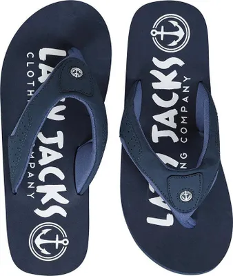 Produktbild von Lazy Jacks - Flipflops für Herren, gepolstert LJ379 (44,5 EU) (Marineblau)