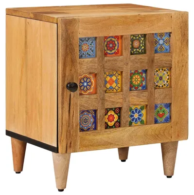 Produktbild von Nachttisch Natur 40 x 33,5 x 46 cm Massivholz Mango