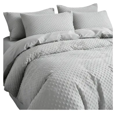 Produktbild von Madley Polar Bettwäsche 160x200 cm Winter Kuschelig Grau Punkte