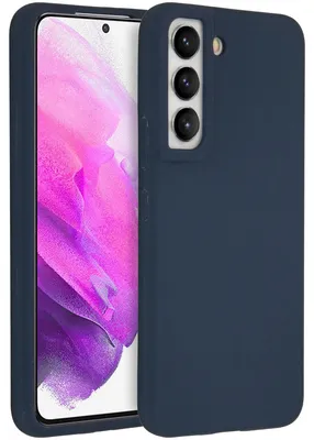 Imagen del producto de Funda Trasera de Silicona Líquida para Samsung Galaxy S22 - Azul oscuro