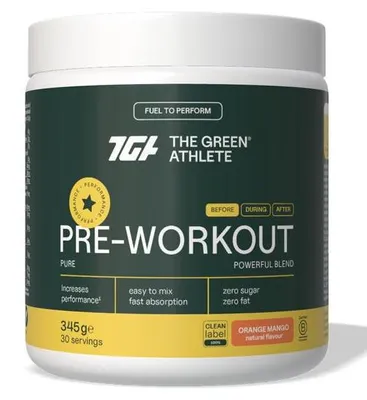 Productafbeelding van The Green Athlete Pre-workout Poeder (345 gr)