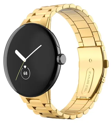 Produktbild von Smartwatch Armband Edelstahl für Google Pixel Watch 4 / 3 / 2 / 1 45mm Gold