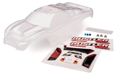 Imagen del producto de Cuerpo transparente para el Traxxas Rustler 2WD. Transparente. Talla única