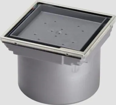 Produktbild von KESSEL Aufsatzstück mit befliesbarer Abdeckplatte eckig 132x132x100 mm System 125 K3