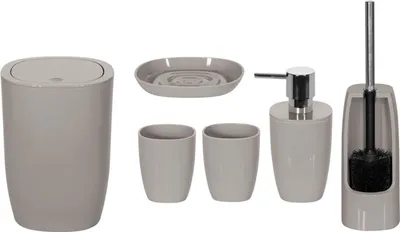 Obrázok produktu pre 6-dielna kúpeľňová súprava Pure Taupe