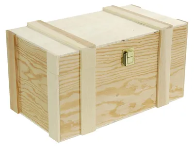 Immagine prodotto di Cassetta portabottiglie 2+2 Posti in pino naturale cm 37x21xh19