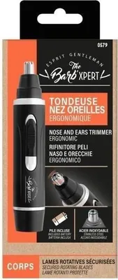 Immagine prodotto di Trimmer per uomo Franck Provost Barb'XPERT, trimmer per naso e orecchie, senza fili, lame rotanti sicure