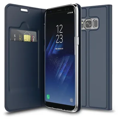 Produktbild von Handy Hülle Samsung Galaxy S8 Book Case Schutzhülle Tasche Slim Flip Cover Etui