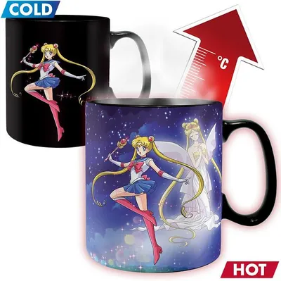 Produktbild von SAILOR MOON - Mug Heat Change- 460ml- Sailor & Chibi- cardboard