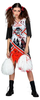 Zdjęcie produktu dla Sukienka Zombie Cheerleader Halloween, rozmiar: L