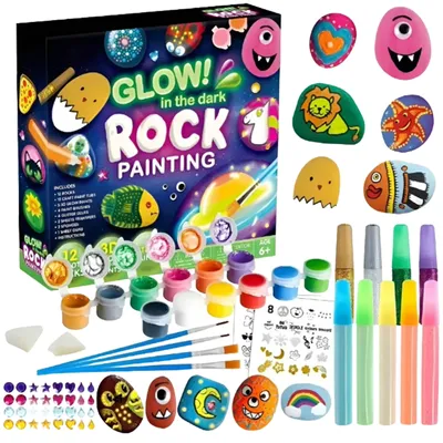 Immagine prodotto di ABC BETTER TOYS® Set di pietre per dipingere per bambine e bambini