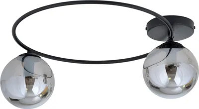 Immagine prodotto di Lampada da soffitto Emibig 2xE14 10W SOPRA 2 con paralumi color grafite 1256/2