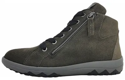 Image de Chaussures de randonnée pour femmes Waldläufer H-Teresa, bottines à lacets, couleur gris, style décontracté