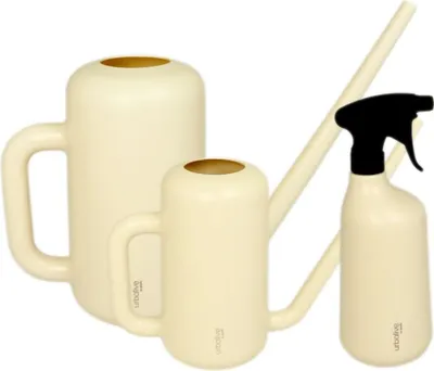 Produktbild von MePla - Set - Gießkanne Pilea 3.8L + 1.8L + Sprüher - elfenbein