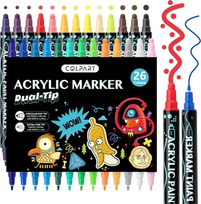 Produktbild von Textmarker Twin Tip Sketch Marker Stifte Set Graffiti Stifte Mark Farben Marker Set - 80 Fraben