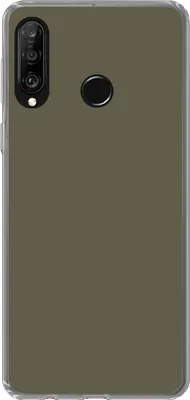 Produktbild von MuchoWow® Handyhülle Schutzhülle Hülle für Telefoonhoesje Huawei P30 Lite Grau - Warm - Herbst Silikon Softcase Handy Hülle - Handyhülle