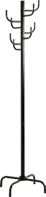 Produktbild von HAKU Möbel Garderobenständer schwarz - Metall, B/H/T: 37x180x37 cm