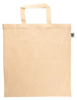 Produktbild von Printwear - Tragetasche, Fairtrade, Mit kurzem Griff LT3647 (Einheitsgröße) (Natürlich)