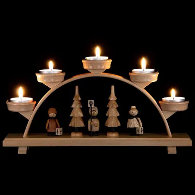 Produktbild von Schwibbogen Laternenkinder (32,5x16cm) von Spielwarenmacher Günther