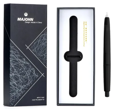 Image de Stylo plume rétractable avec une pointe extra-fine et présenté dans un coffret
