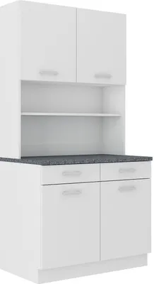 Produktbild von Buffet Küche Mario 100 Küchenzeile Küchenblock Einbauküche Weiss