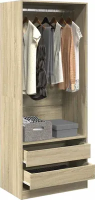 Produktbild von "im  " Kleiderschrank Sonoma-Eiche 80x50x200 cm Holzwerkstoff - Kleiderschränke CC11187