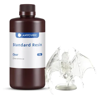 3D-Druckerharz Standard, UV 405nm, transparent, 1000g