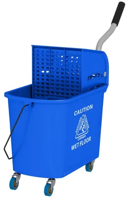 Obrázok produktu pre Umývací vozík Umývacie vedro pre domácnosť 20 l s odstredivkou a separátorom na čistú špinavú vodu modrá 60 l x 27 W x 70,5 V cm
