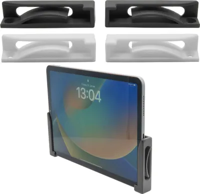 Produktbild von Tablet Wandhalterung für Apple iPad Samsung Wandhalter Weiß Smartphone Universal Set