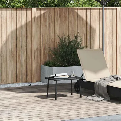 Immagine prodotto di vidaXL Tavolino da giardino rettangolare nero 60x40x37 cm Poly Rattan