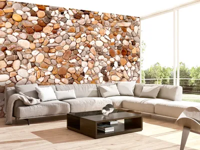 Produktbild von Vlies Fototapete 400x280 cm Tapeten Wandtapete XXL Strand Steine Stein Kieselsteine f-B-0024-a-c