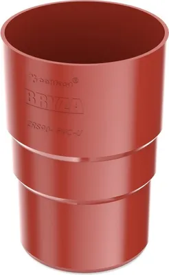 Produktbild von BRYZA Kunststoff Fallrohrverbinder Ø 90 mm, Rot RAL 3011