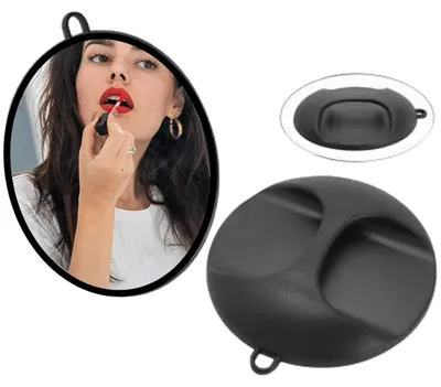 Image de Miroir de poche avec poignée - Miroir compact de voyage pour le maquillage