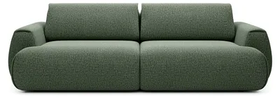 Produktbild von Schlafsofa 4-Sitzer - Chenille-Stoff - Tannengrün - MONELIA
