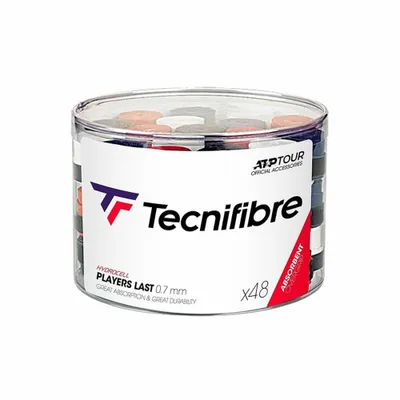 Zdjęcie produktu dla Taśma tenisowa Tecnifibre Players Last Tecnifibre 52ATPLAS48 Red (48 szt.)