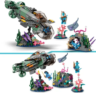 Produktbild von LEGO 75577 Avatar Mako U-Boot Spielzeug zum Bauen The Way of Water Set mit fremdartigem Fisch & Stachelrochen Figuren, Geschenk für Kinder ab 9 Jahren