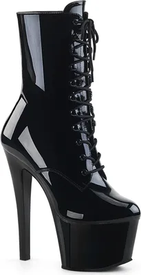 Produktbild von Pleaser | Plateau Stiefeletten - SKY-1020 - Schwarz - EU 38 - Hohe Absätze - Komfortabel